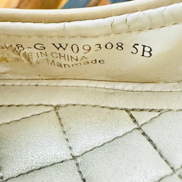 Cole Haan Shoes Womens 5 Beige Patent Wedge Heels Pump Grand OS Classic Slip On - Picture 8 of 9